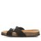 Bearpaw Jaycee Women's Cow Suede Upper Sandals - 2906W Bearpaw- 011 - Black - Side View