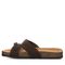 Bearpaw Jaycee Women's Cow Suede Upper Sandals - 2906W Bearpaw- 205 - Chocolate - Side View