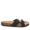 Bearpaw Jaycee Women's Cow Suede Upper Sandals - 2906W Bearpaw- 011 - Black - View