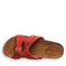 Bearpaw Jaycee Women's Cow Suede Upper Sandals - 2906W Bearpaw- 604 - Red Alert - View