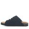 Bearpaw Lillie Women's Cow Suede Upper Sandals - 2907W Bearpaw- 011 - Black - Side View