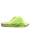 Bearpaw Lauryn Women's Faux Fur Upper Sandals - 2909W Bearpaw- 320 - Acid Lime - View