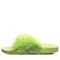 Bearpaw Lauryn Women's Faux Fur Upper Sandals - 2909W Bearpaw- 320 - Acid Lime - Side View