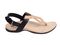 Revitalign Starling Women's Adjustable Supportive Sandal - Black - Profile