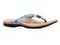 Revitalign Starling Women's Orthotic Flip Flop Sandal - Blue Fog - Profile