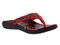 Spenco Yumi Nuevo Snake Women's Orthotic Thong Sandal - Red - Pair