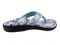 Spenco Yumi Nuevo Snake Women's Orthotic Thong Sandal - Light Blue - Bottom