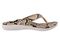 Spenco Yumi Nuevo Snake Women's Orthotic Thong Sandal - Cream - Profile