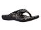 Spenco Yumi Nuevo Snake Women's Orthotic Thong Sandal - Black - Pair