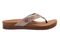 Spenco Laguna Stud Women's Orthotic Suede Sandal - Fossil - Profile