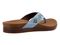 Spenco Laguna Stud Women's Orthotic Suede Sandal - Blue Glass - Bottom