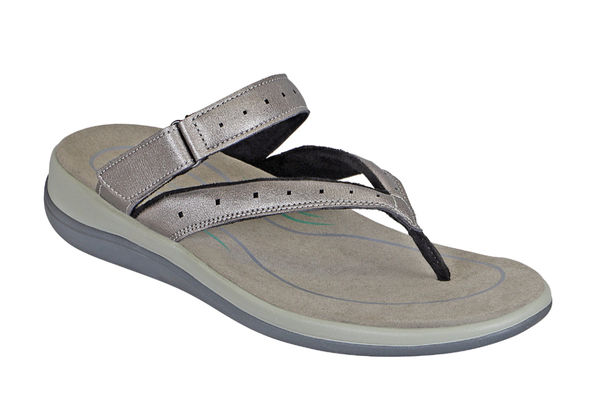 OrthoFeet Gaya Women's Sandals - Pewter - 1