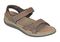 OrthoFeet Malibu Two Way Strap Women's Sandals Heel Strap - BROWN - 7