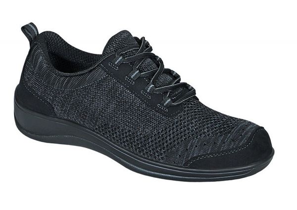 OrthoFeet Palma Stretch Knit Women's Casual Stretch - Black - 5