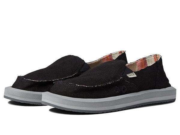 Sanuk Donna ST Soft Top Hemp - Women's Loafers - Ebony