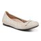 Vionic Amorie Womens Ballerina/Skimmer Flat - Cream - Angle main