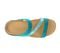 Strive Trio II - Women's Strappy Sandal with Arch Support -  Trio Ii  Turquoise/Snake Birdseye