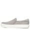 Dr. Scholl's Nova Women's Slip-On Sneaker - Soft Grey Fabric - Left Side