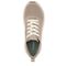 Dr. Scholl's Wannabe Knit Platform Lace-Up Women's Sneaker - Beige Fabric - Top