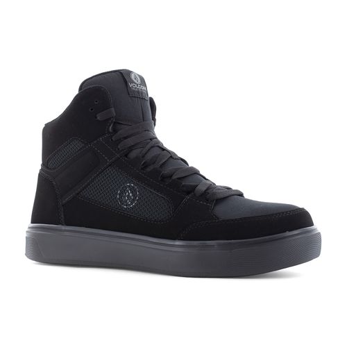 Volcom Evolve Women's Safety Toe High Top Work Shoe - Comp Toe - EH - SR - Triple Black - Angle main