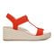 Vionic Calera Women's Espadrille Comfort Wedge Sandal - Cherry Tomato - Unknown View