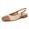 Vionic Petaluma Women's Slingback Supportive Flat - Natural - Left angle