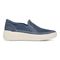 Vionic Kearny Women's Platform Slip-On Comfort Sneaker - Denim Blue - Right side