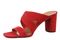 Vionic Merlot Women's Supportive Heeled Sandal - Red - Left angle