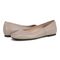 Vionic Orinda Women's Square Toe Ballet Flat - Putty - pair left angle