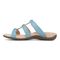 Vionic Amber Pearl Slide Women's Supportive Slip-on Sandal - Captains Blue - Left Side