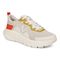 Vionic Walk Max Women's Lace Up Comfort Sneaker - Cream/Tangerine - Angle main