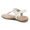 Vionic Brea Women's Toe Post Comfort Sandal - White - Back angle