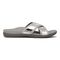 Vionic Merced Women's Cross Strap Slide Orthotic Sandals - 3rt Med Silver