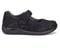 Drew Trust Women's Therapeutic Shoe - Black/Silver Leather - Outside View