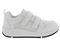 Drew Contessa Women's Double Hook and Loop Sneaker - White Combo - Outside View