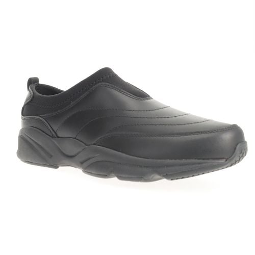 Propet Stability Slip-on Men's Walking Shoe - Black - angle main