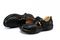 Mt. Emey 9212 - Women's Orthopedic Closed-toe Leather Sandal - Black Pair / Top