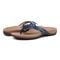 Vionic Bella X Women's Orthotic Support Sandal - Dark Blue - pair left angle