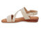 Ros Hommerson Chloe Women's Adjustable Strap Sandal - Natural Patent Lizard Print Leather - Inside View