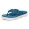 Vionic Uptown Marin Women's Platform Thong Sandal - Celestial Teal - Left angle