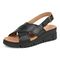 Vionic Uptown Sonoma Women's Slingback Comfort Sandal - Black - Left angle