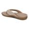 Vionic Shore Women's Orthotic Supportive Comfortable Flip-Flop Sandal - Natural/gold - Back angle