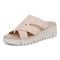 Vionic Uptown Sunset Women's Slide Sandal - Cameo Rose - Left angle