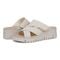 Vionic Uptown Sunset Women's Slide Sandal - Ivory - pair left angle