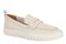 Vionic Uptown Resort Women's Slip-On Loafer Moc Casual Shoes - Cream Leather - Angle main