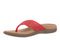 Vionic Shona Women's Supportive Sandal Flip Flops - Red - Left angle