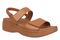 Vionic Fay Women's Comfort Platform Sandal with Arch Support - Camel - Angle main