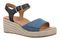 Vionic Sable Women's Platform Wedge Sandal  - Denim - Angle main