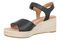 Vionic Sable Women's Platform Wedge Sandal  - Black - Left angle