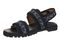 Vionic Cassidy Women's Adjustable Strap Sandal - Leopard Red Denim Denim - Left angle